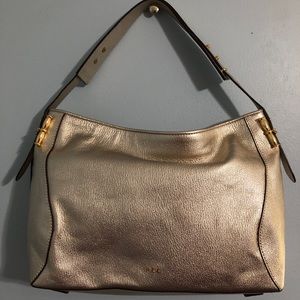 Ralph Lauren Gold Shoulder Bag new with defects